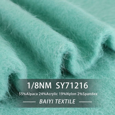 OEM 1/8NM Smooth Drops Alpaca Yarn For Crochet Scarves And Hats